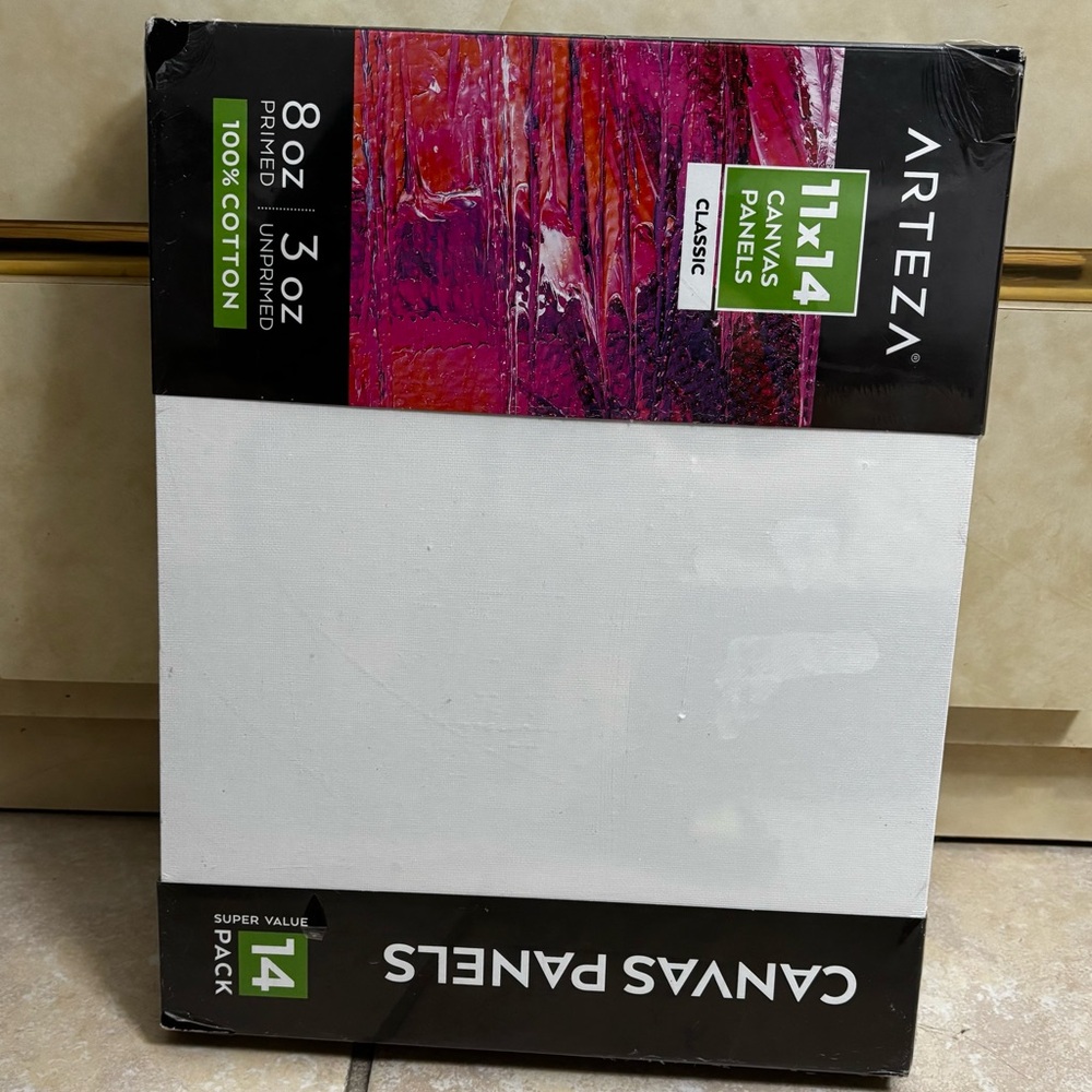 Canvas Panels - White and Pink